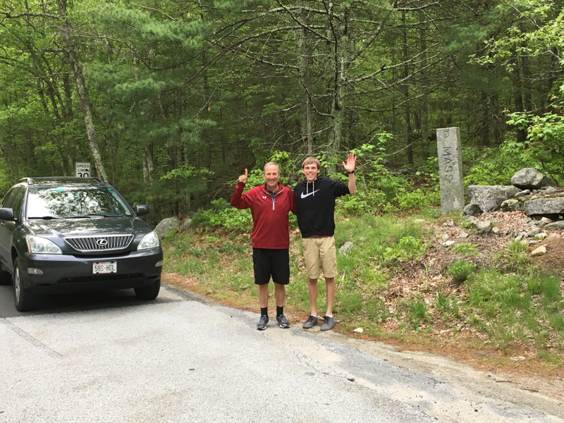 At the final checkpoint.